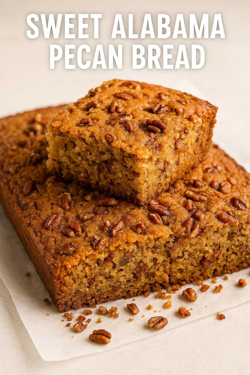 Sweet Alabama Pecan Bread Recipe (Moist, Nutty & Southern-Style - Bread